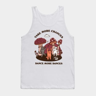 Retro Dancing Cats Tank Top